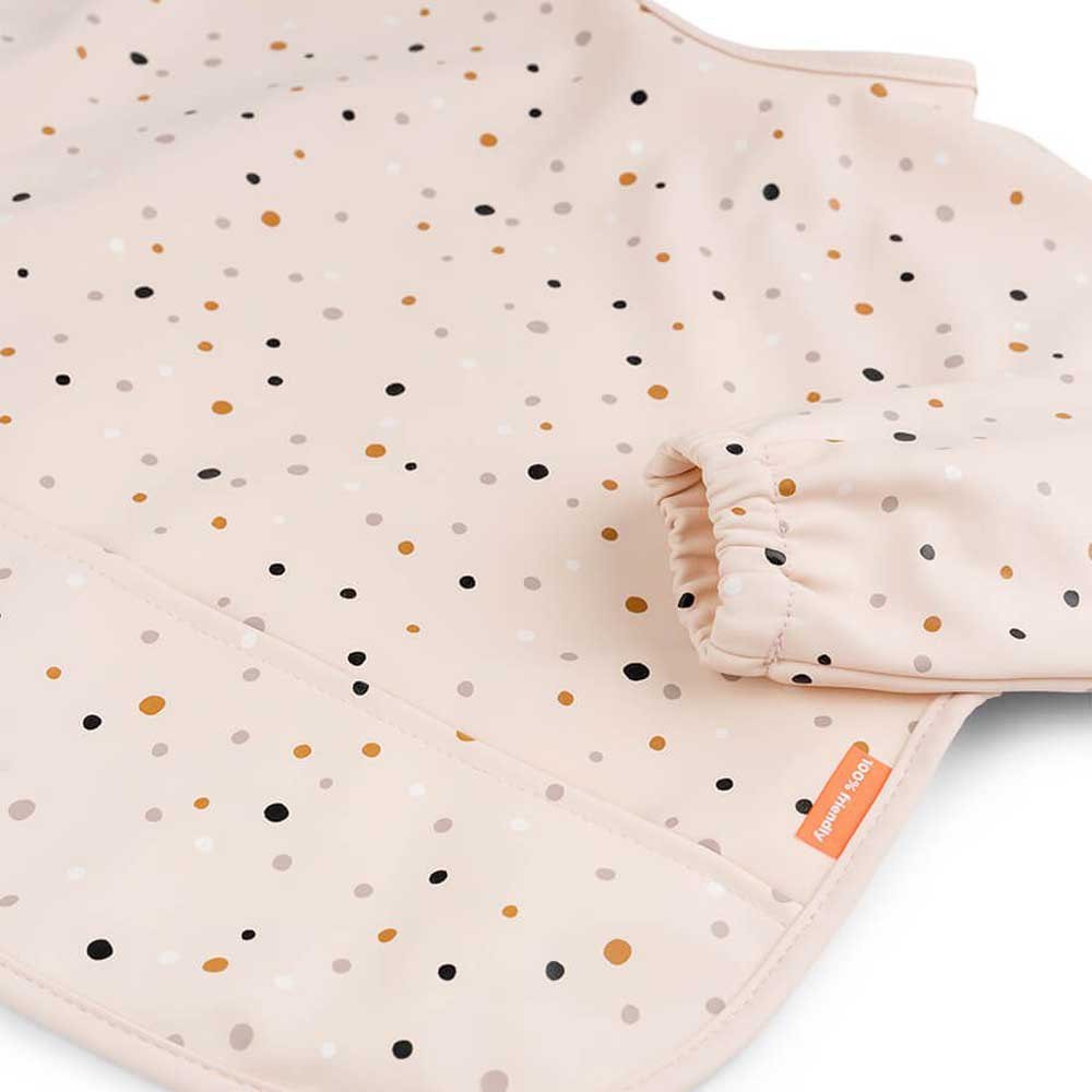 Babero con Mangas Done by Deer · Happy dots Powder - La Chata Merengüela