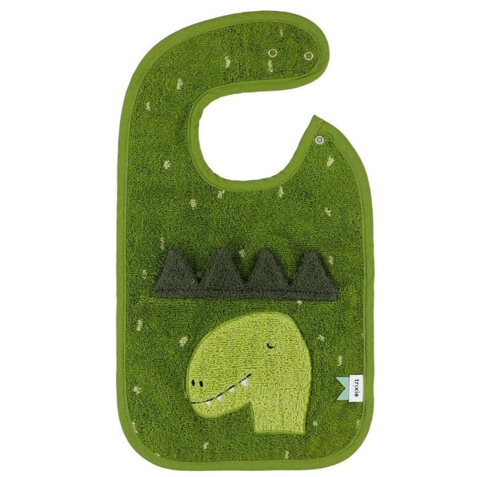 Babero de algodón orgánico Trixie · Dino - La Chata Merengüela