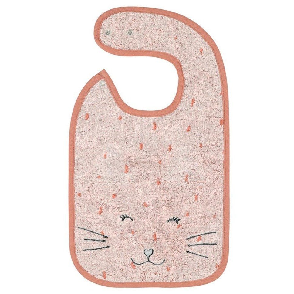 Babero de algodón orgánico Trixie · Gato - La Chata Merengüela