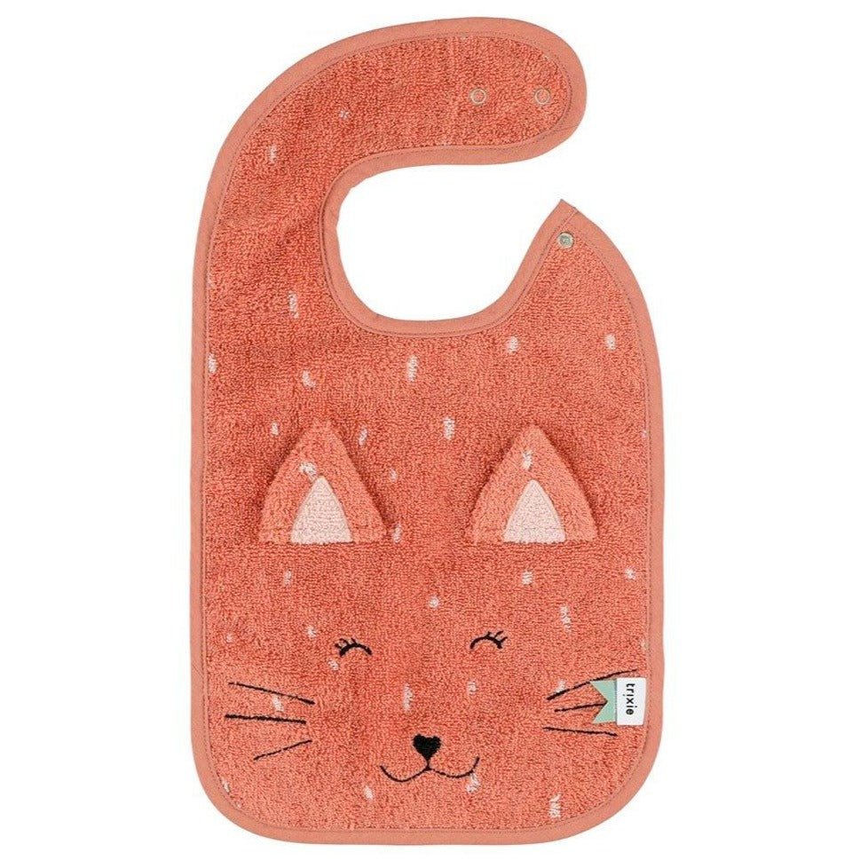 Babero de algodón orgánico Trixie · Gato - La Chata Merengüela