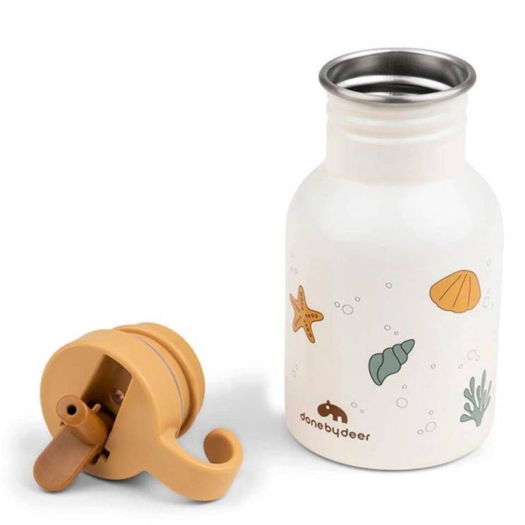 Botella acero inoxidable Done by Deer 350ml. · Sea friends beige - La Chata Merengüela