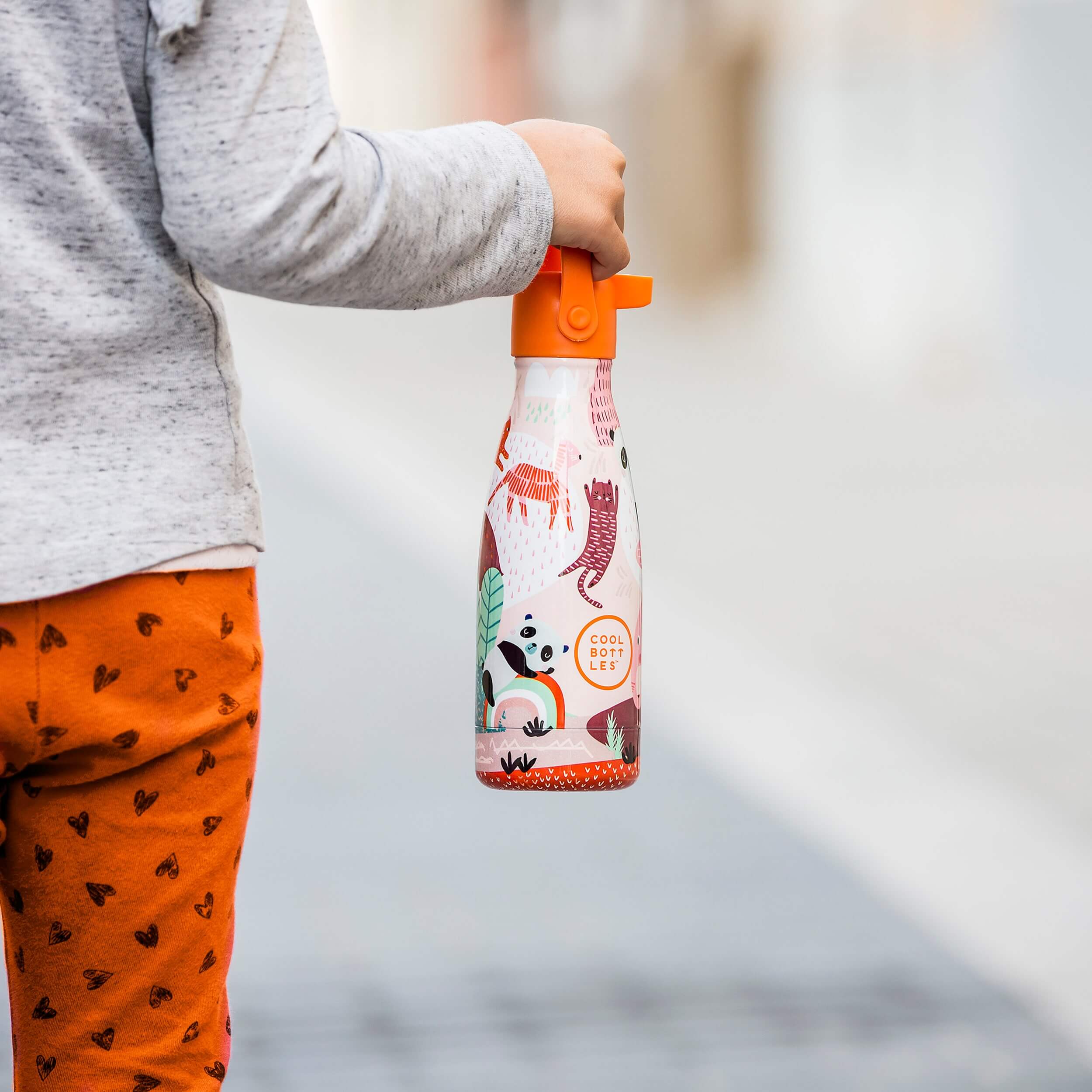Botella de acero con pajita 260 ml. · Panda gang - La Chata Merengüela