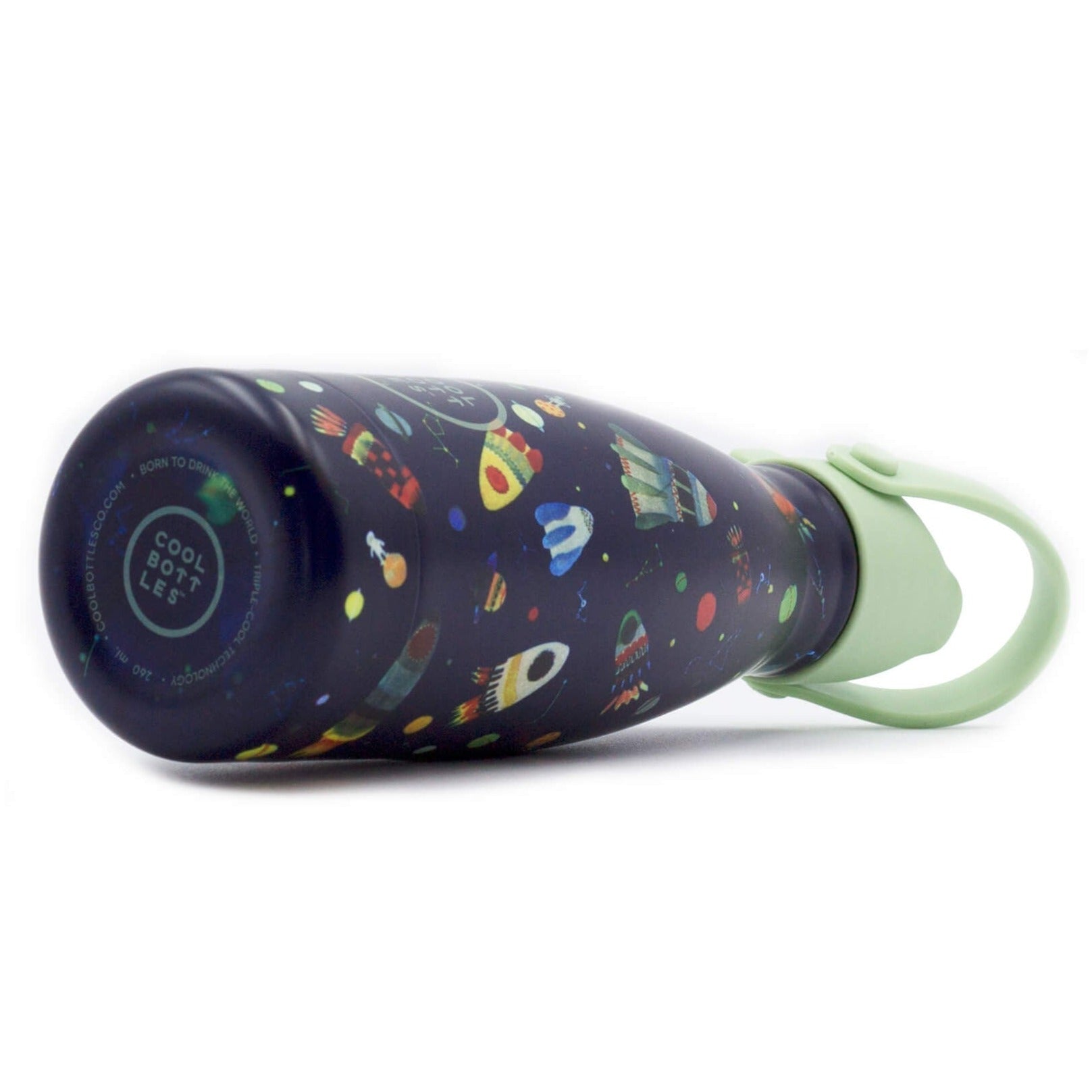 Botella de acero con pajita 260 ml. · Space rockets - La Chata Merengüela