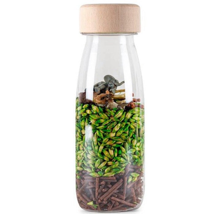 Botella Sensorial de descubrimiento · Jungla - La Chata Merengüela