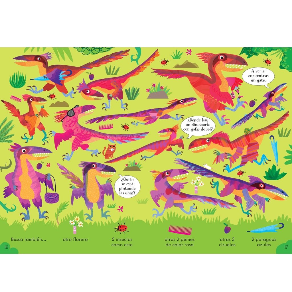 Busca y encuentra dinosaurios - La Chata Merengüela