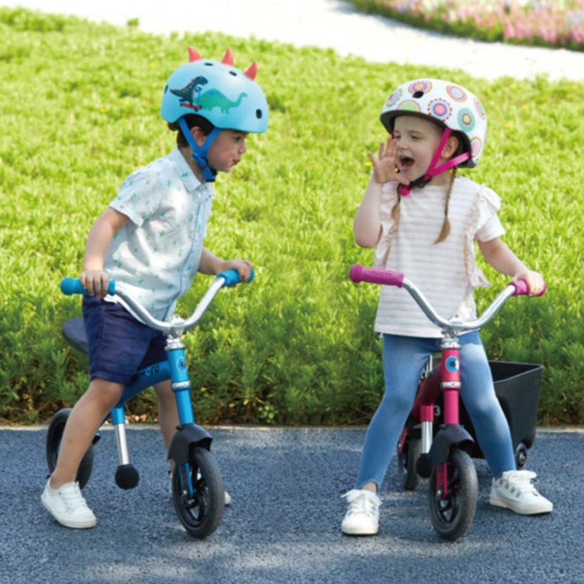 Casco Infantil Micro Talla S · Dinosaurio 3D - La Chata Merengüela