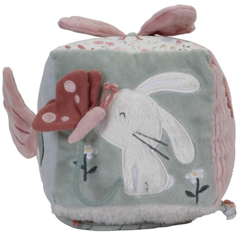 Cubo blandito de Actividades · Flores y mariposas - La Chata Merengüela