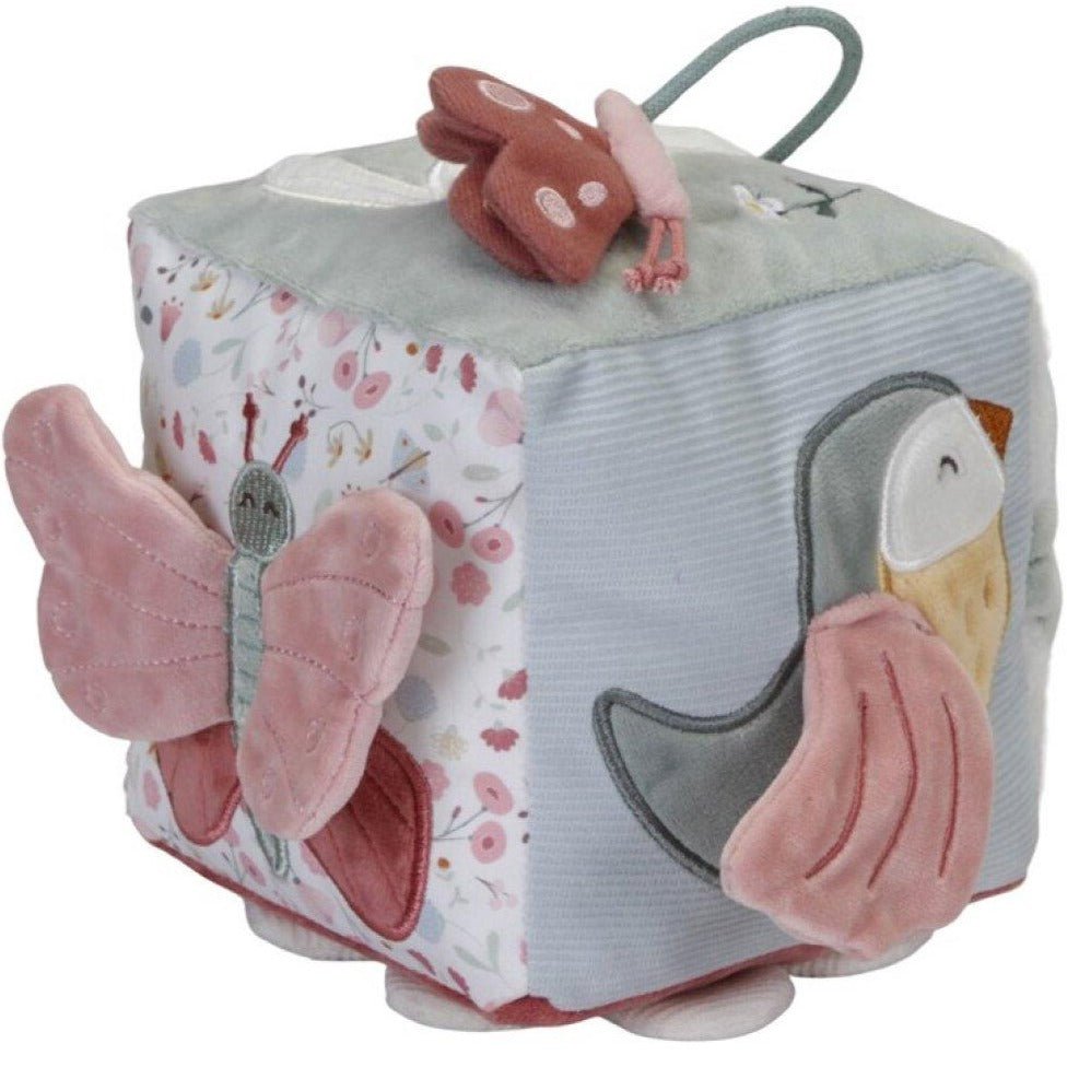 Cubo blandito de Actividades · Flores y mariposas - La Chata Merengüela