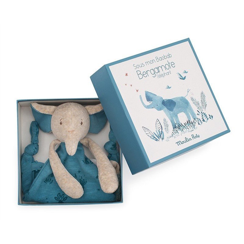 Doudou portachupete Moulin Routy · Elefante - La Chata Merengüela