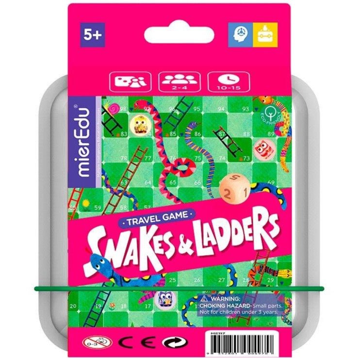 Juego de viaje · serpientes y escaleras - La Chata Merengüela