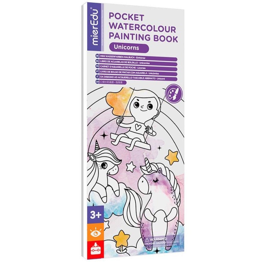 Libro de acuarelas de bolsillo · unicornios - La Chata Merengüela
