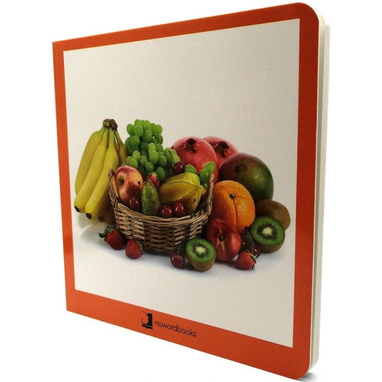 Libro de fotografías Nowordbooks · Las frutas - La Chata Merengüela
