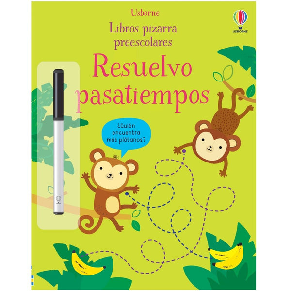 Libro pizarra reutilizable · Resuelvo pasatiempos - La Chata Merengüela