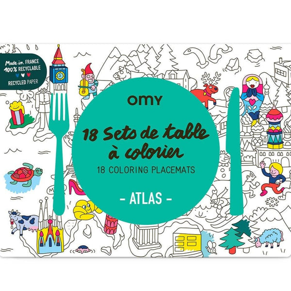 Manteles OMY para colorear · Atlas - La Chata Merengüela