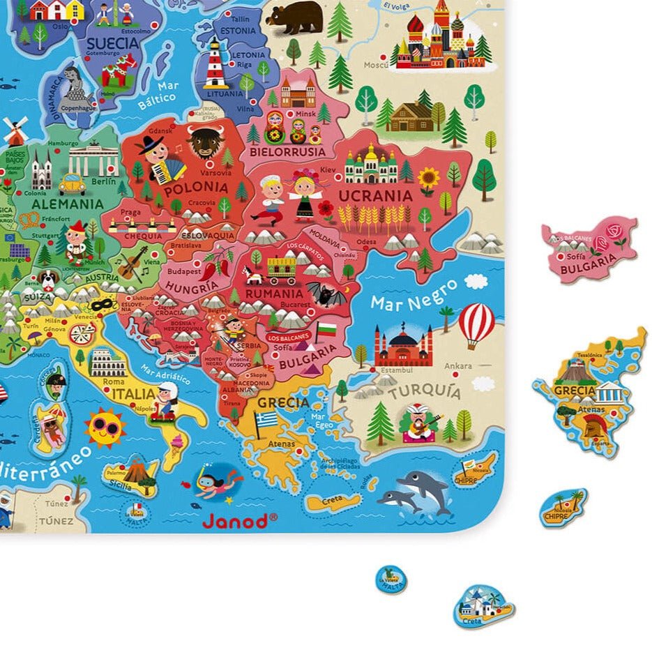 Mapa de Europa Magnético - La Chata Merengüela