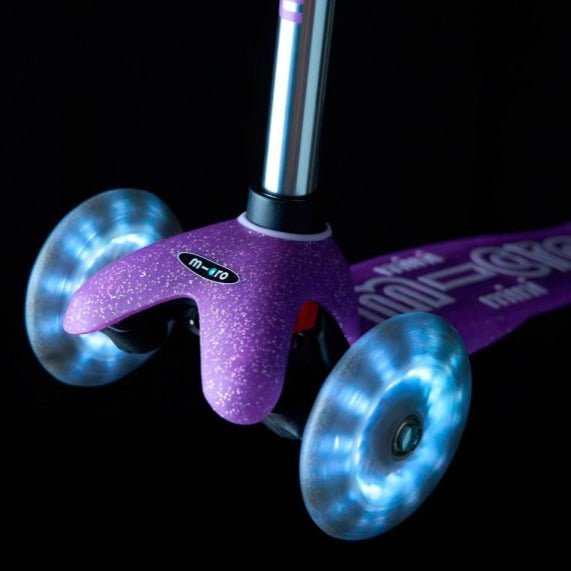 Mini Micro Deluxe LED Glitter Lila - La Chata Merengüela