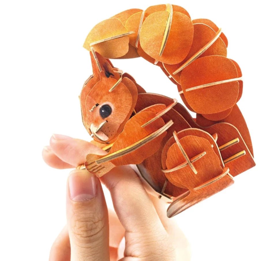 Mini puzzle ajustable 3D · ardilla - La Chata Merengüela