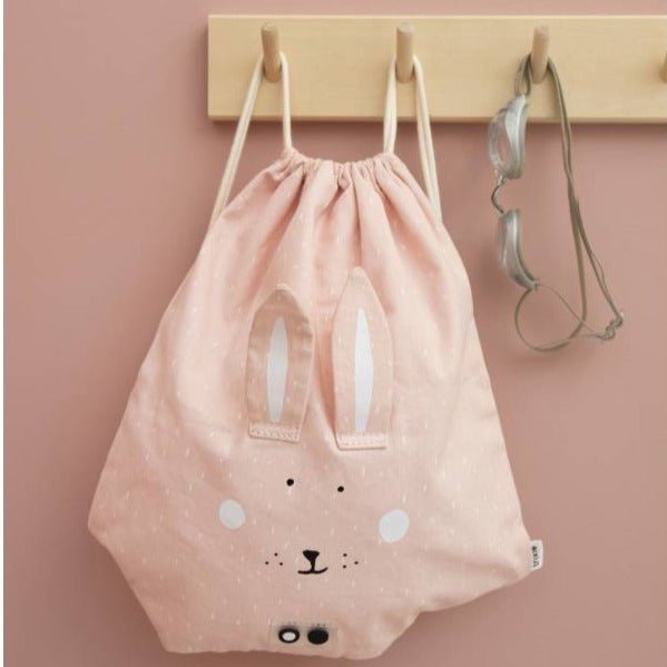 Mochila Saco de Tela Trixie · Conejo - La Chata Merengüela
