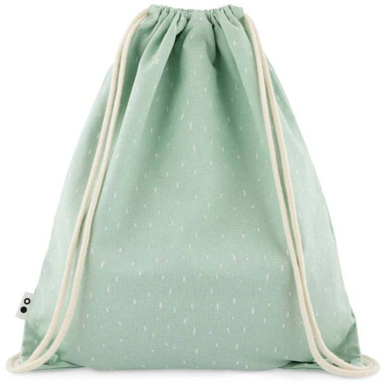 Mochila Saco de Tela Trixie · Oso Polar - La Chata Merengüela
