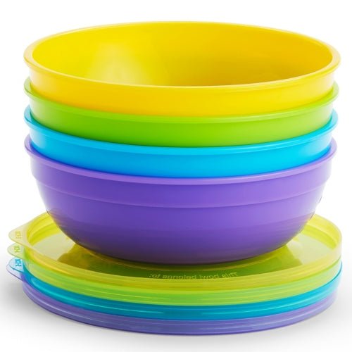 Pack cuencos con tapas y cucharas Love-a-Bowls™ (10 piezas) - La Chata Merengüela