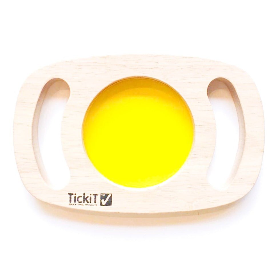 Panel sensorial de madera · Amarillo - La Chata Merengüela
