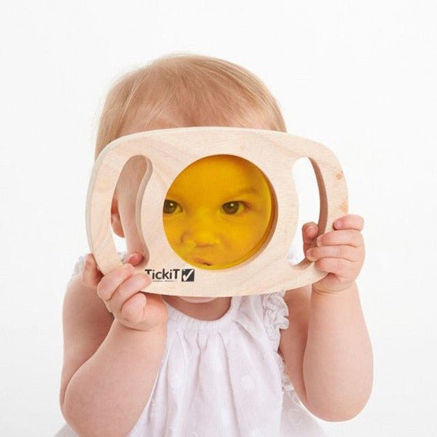 Panel sensorial de madera · Amarillo - La Chata Merengüela