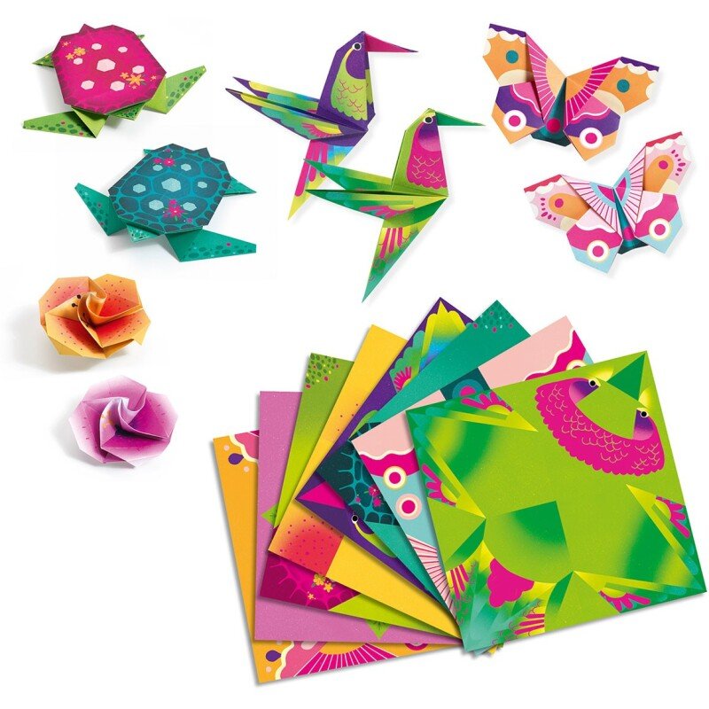 Papiroflexia Origami · Animales del trópicos - La Chata Merengüela