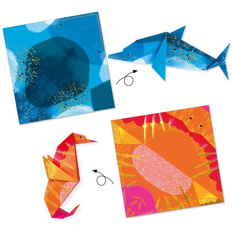 Papiroflexia Origami · Animales Marinos - La Chata Merengüela