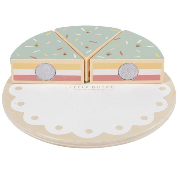 Pastel de cumpleaños en madera - La Chata Merengüela