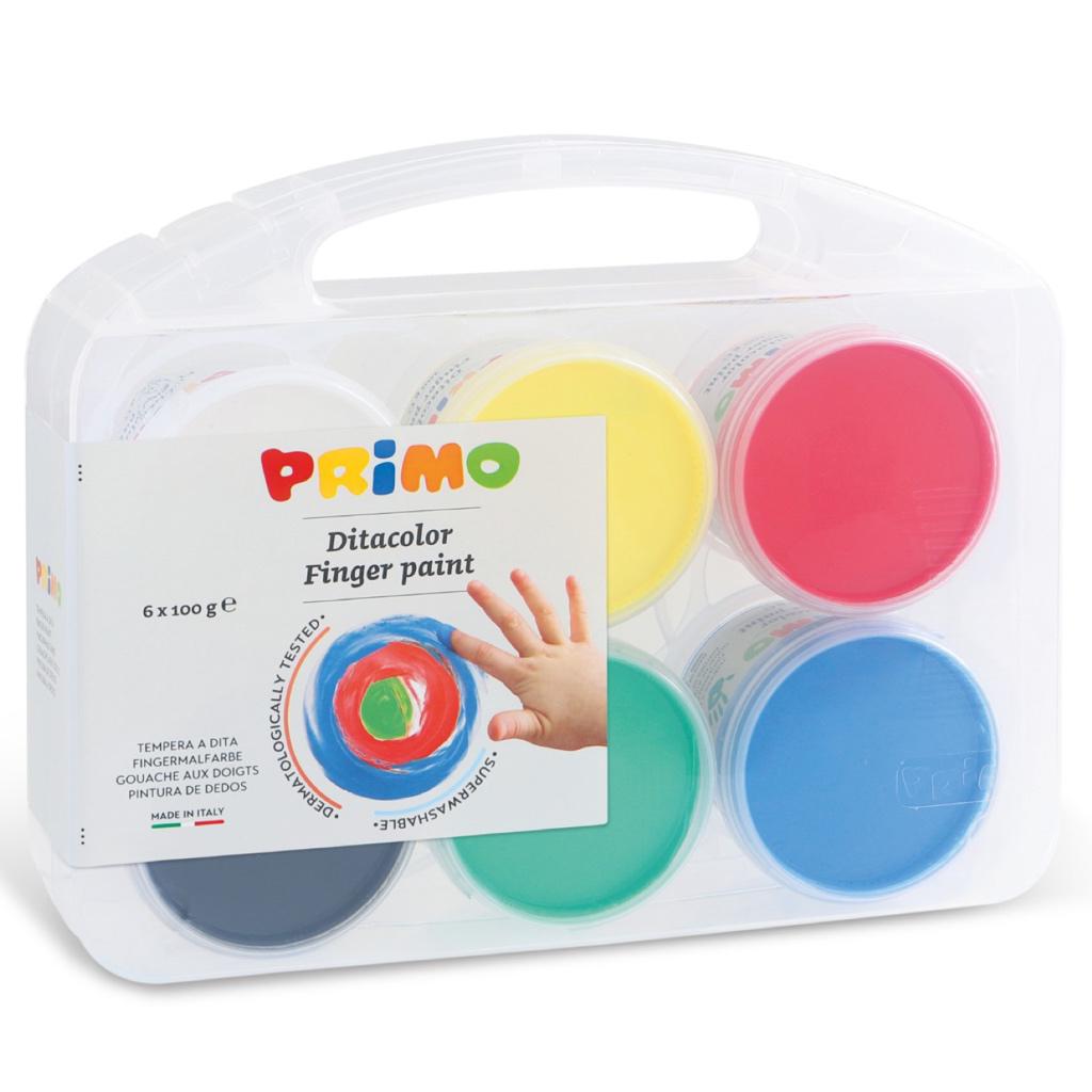 Pintura de dedos PRIMO • 6 colores - La Chata Merengüela