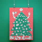 Poster XL color OMY · Árbol de Navidad - La Chata Merengüela