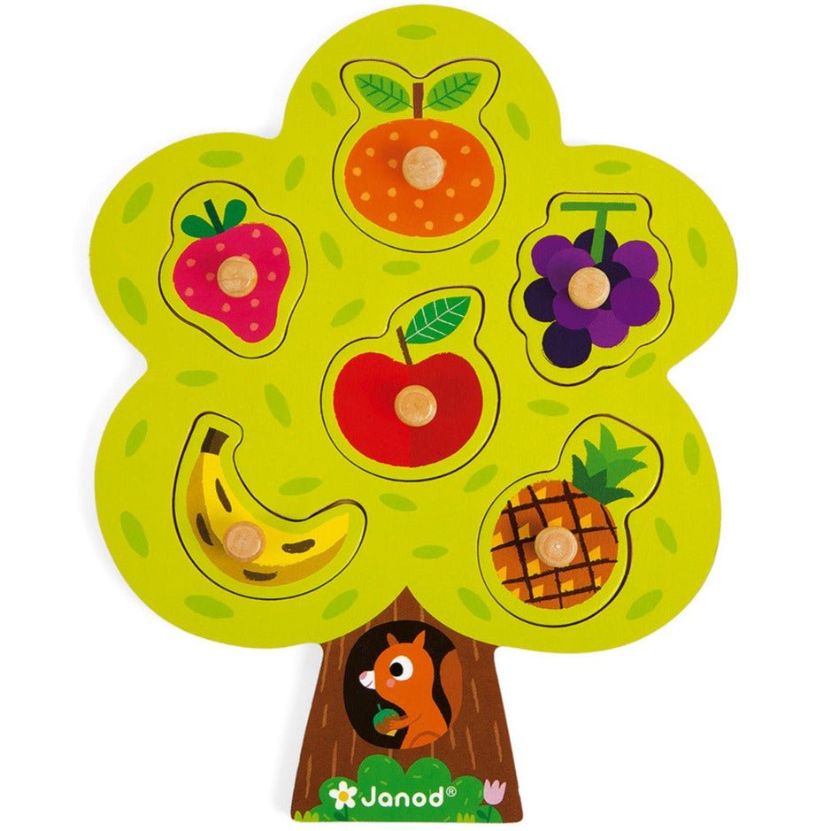Puzzle encajable de madera · Árbol Goloso - La Chata Merengüela