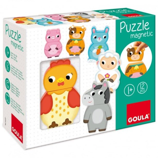 Puzzle magnético animales de granja - La Chata Merengüela