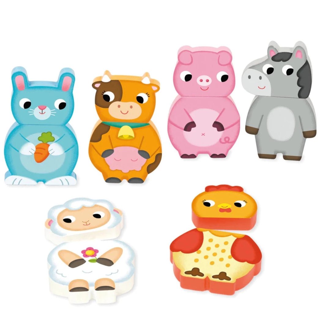 Puzzle magnético animales de granja - La Chata Merengüela