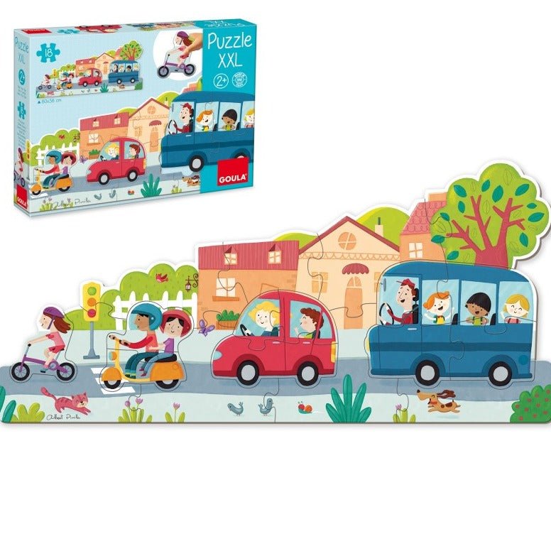 Puzzle XXL Vehículos: 18 piezas - La Chata Merengüela