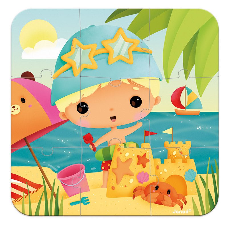 Set de 4 Puzzles Evolutivos · Las estaciones - La Chata Merengüela