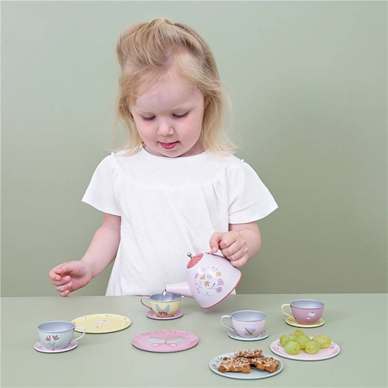 Set de té con flores - La Chata Merengüela