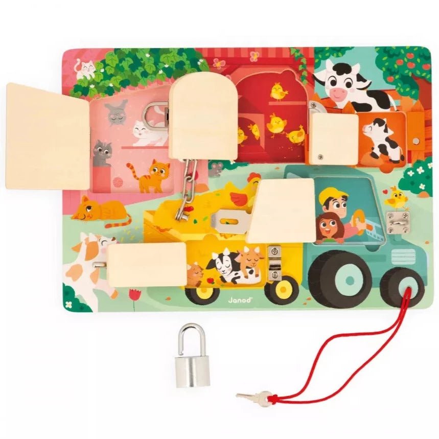 Tablero de cerraduras · La granja - La Chata Merengüela