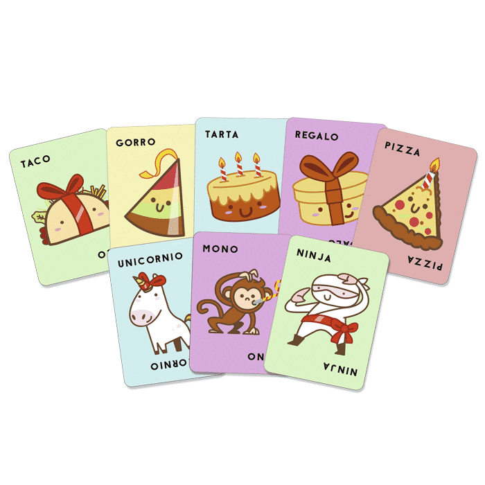 Taco, gorro, tarta, regalo, pizza - La Chata Merengüela