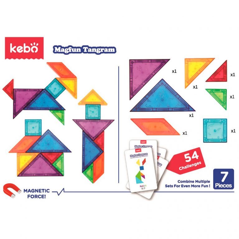 Tangram Traslúcido Magnético - La Chata Merengüela