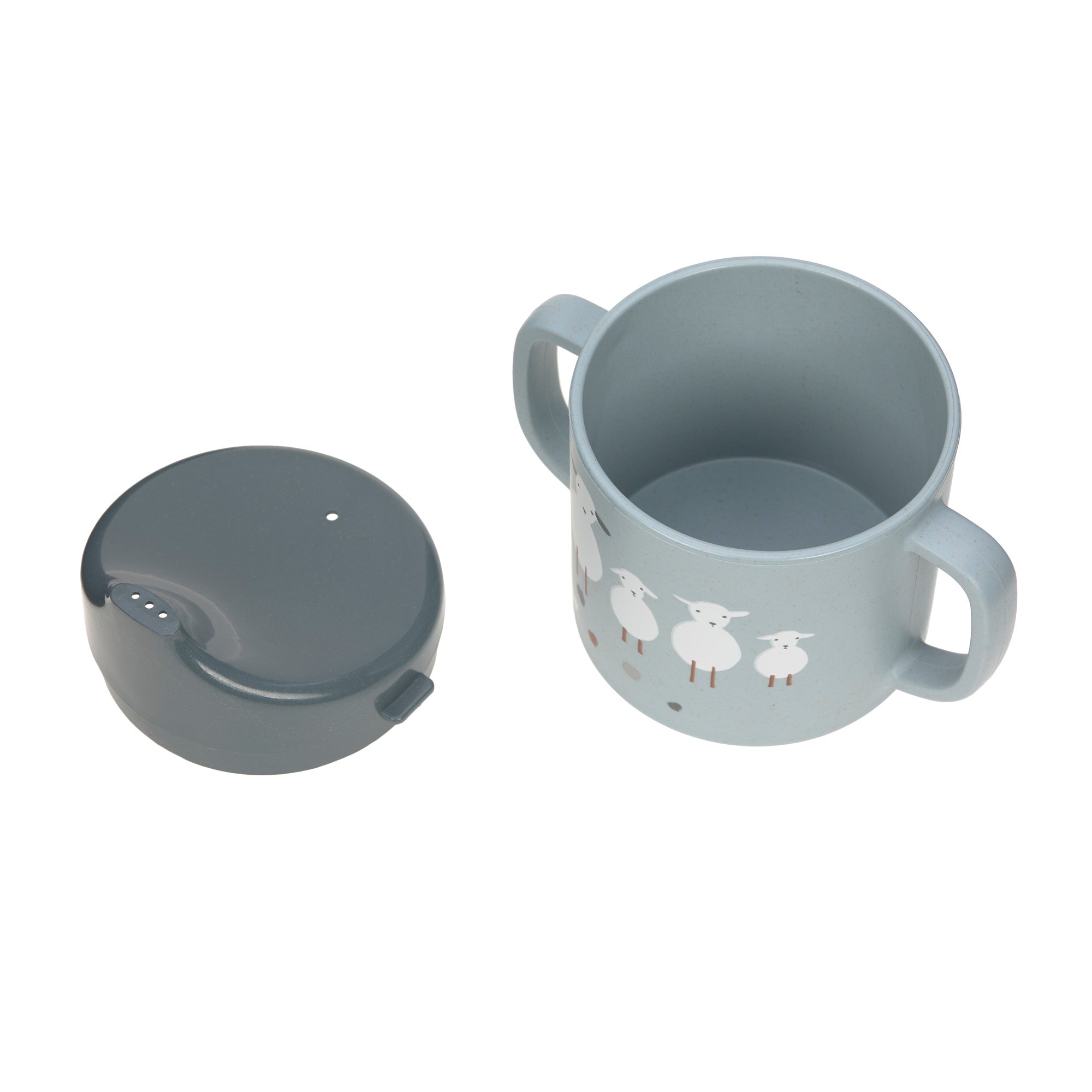 Taza de aprendizaje · Tiny Farmer Blue - La Chata Merengüela