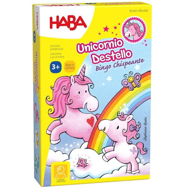 Unicornio destello: bingo chispeante - La Chata Merengüela