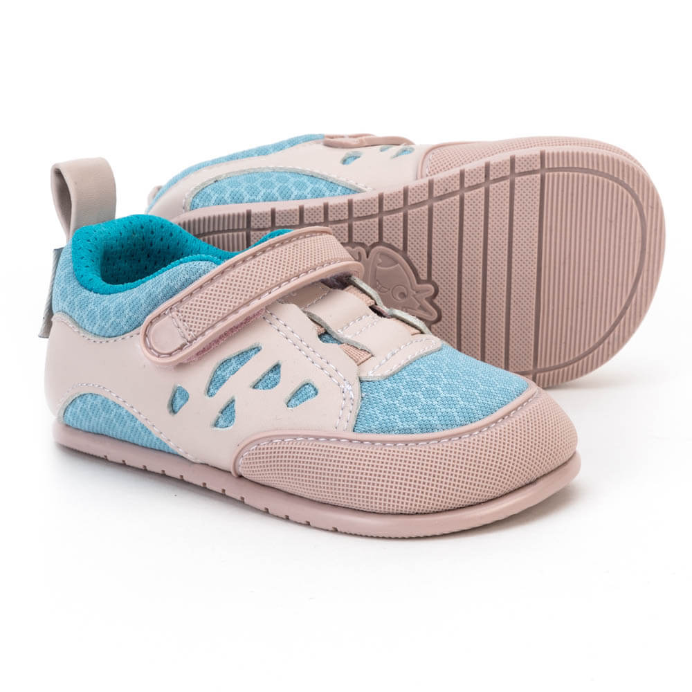 Zapato Feroz ONIL rosa palo-celeste - La Chata Merengüela