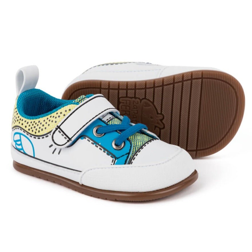 Zapato Feroz PATERNA cómic azul AW23 - La Chata Merengüela