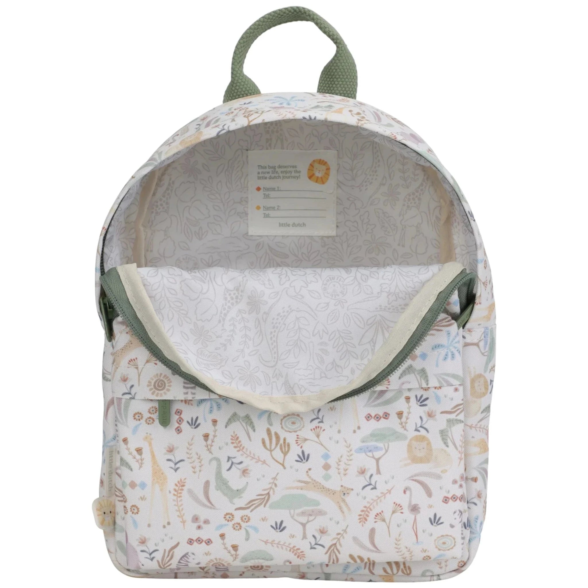 Mochila infantil LITTLE DUTCH · safari friends