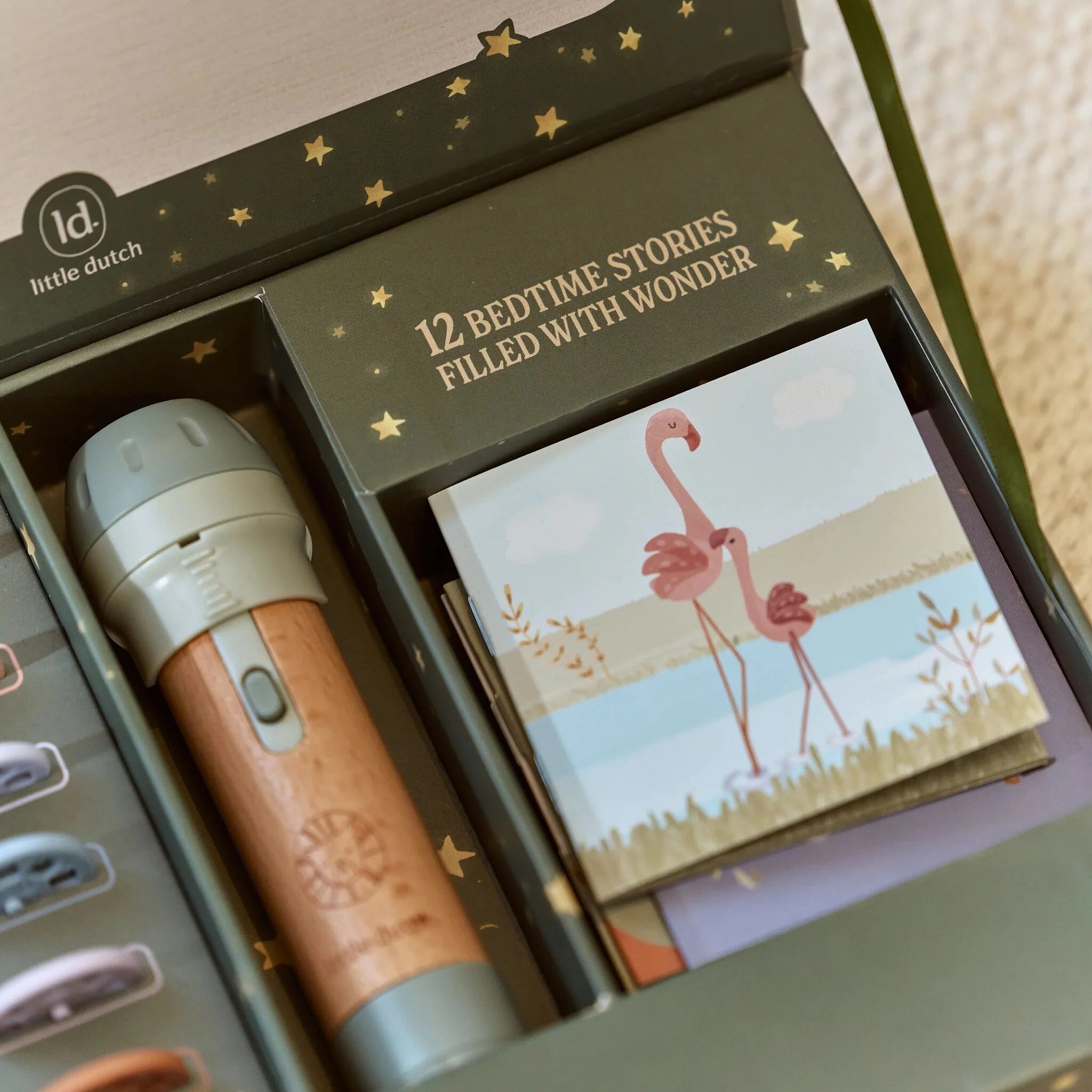 Proyector-linterna historias LITTLE DUTCH safari friends