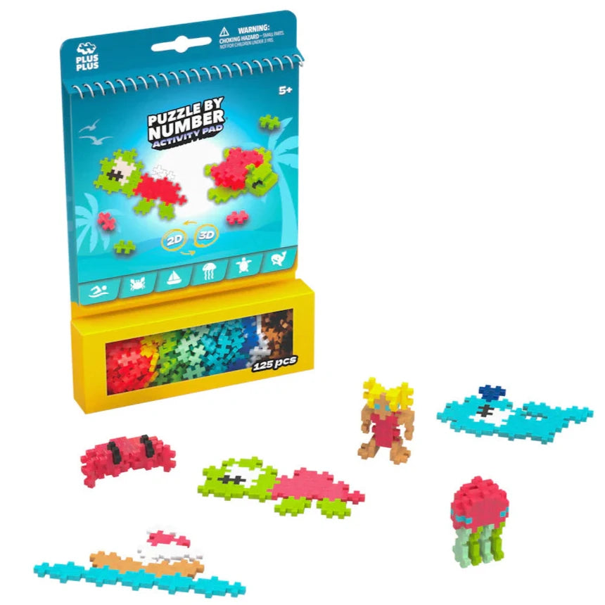 Set de actividades PLUS-PLUS 125 piezas · océano