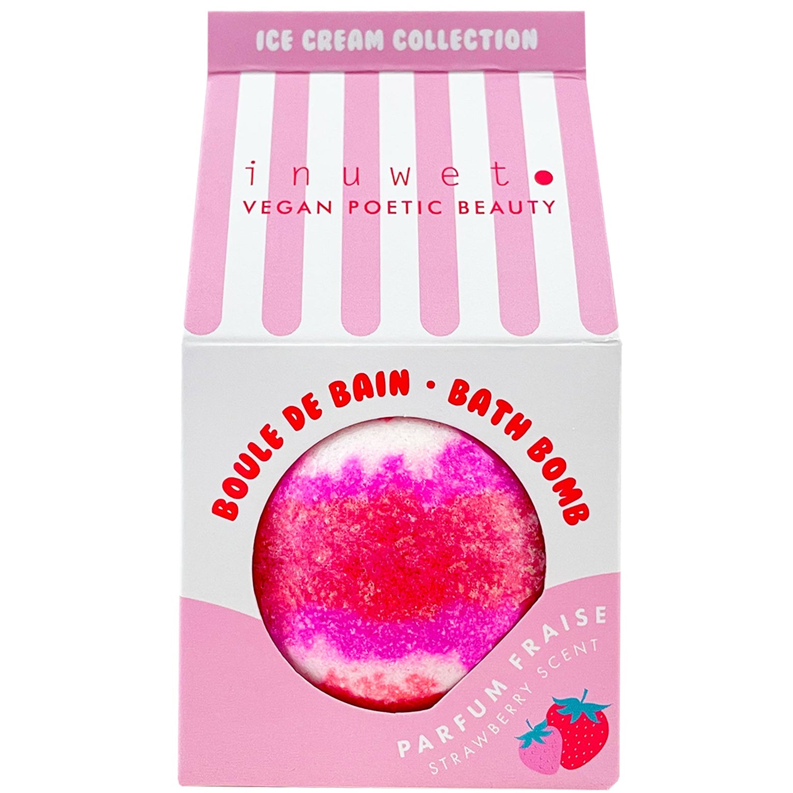 Bomba de baño ICE CREAM COLLECTION ¡olor fresa!