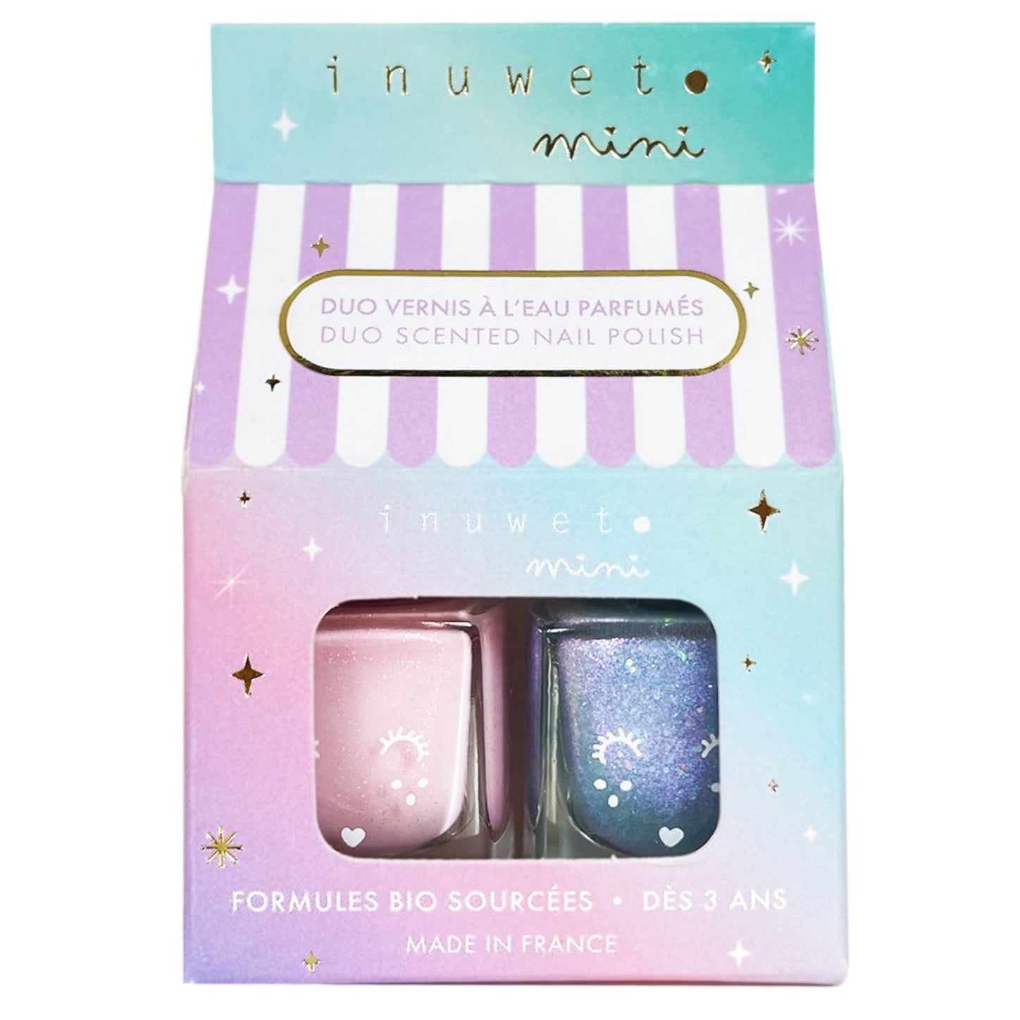 Set 2 esmaltes de uñas a base de agua INUWET · princess aqualand