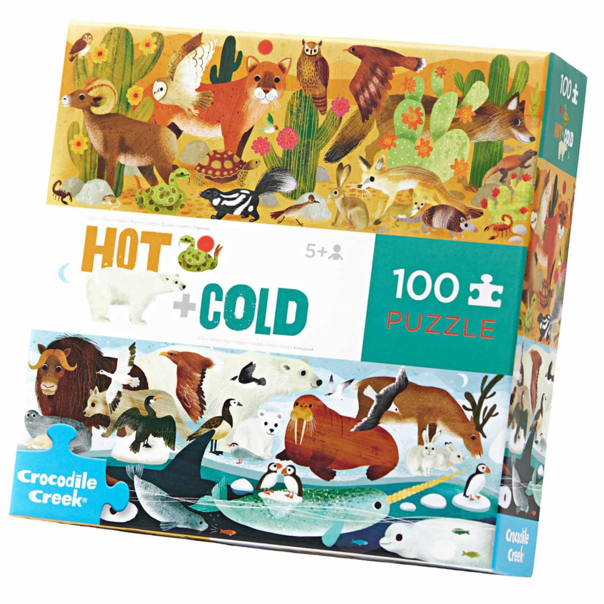 Puzzle opuestos calor y frío: 100 piezas